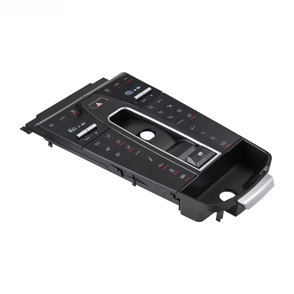 Krando Car Saddle Tunnel Control Panel Digital Dash for  Macan 2010 + Car Interior Center Console Handrail Petrol
